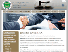 Tablet Screenshot of ja-lawfirm.com